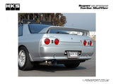 HKS Super Turbo Muffler - Exhaust - Skyline GTR R32 - installed