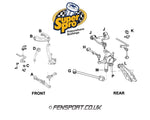 SuperPro - Front Upper Control Arm - Inner Bush Kit - Standard Alignment - IS200, IS300, JZX100 - SPF4384K