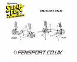 SuperPro - Bush Kit - KIT5154K-RG - Celica GT4 ST185