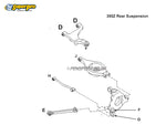 SuperPro - Rear Upper Control Arm - Inner Bush Kit - Standard Alignment - 350Z Z33 & 370Z Z34 - SPF3313K